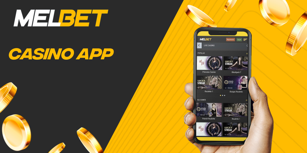 Features of the mobile app for games at Melbet casino