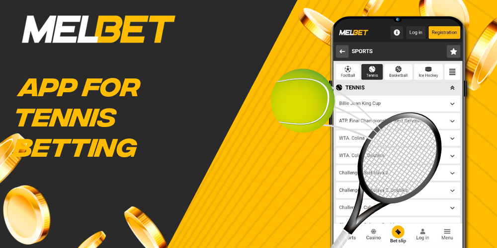 How to bet on tennis using the Melbet app