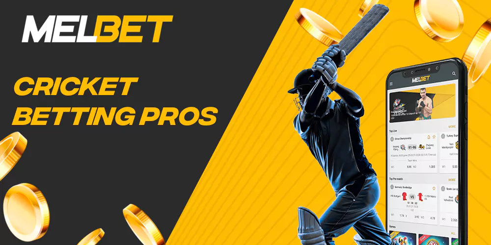 The main advantages of betting on cricket on the Melbet website