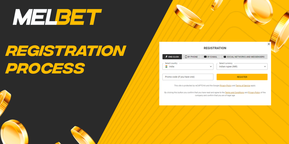 Step by step guide on how to create new Melbet account