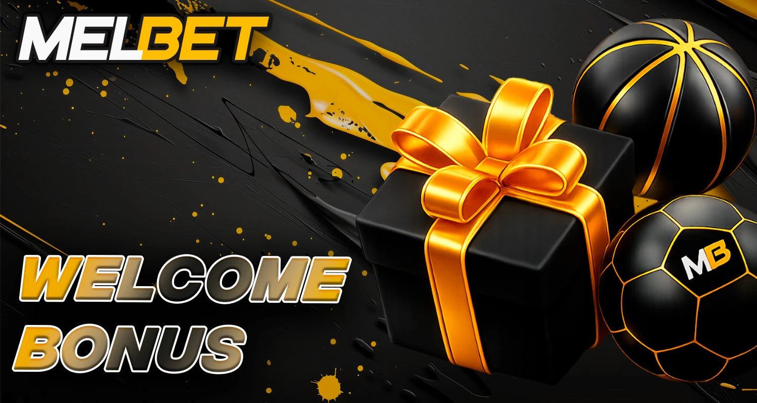 Welcome bonus on the melbet platform.